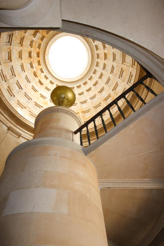 Entrance stair, Ayr Sheriff Court and Justice of the Peace Court.