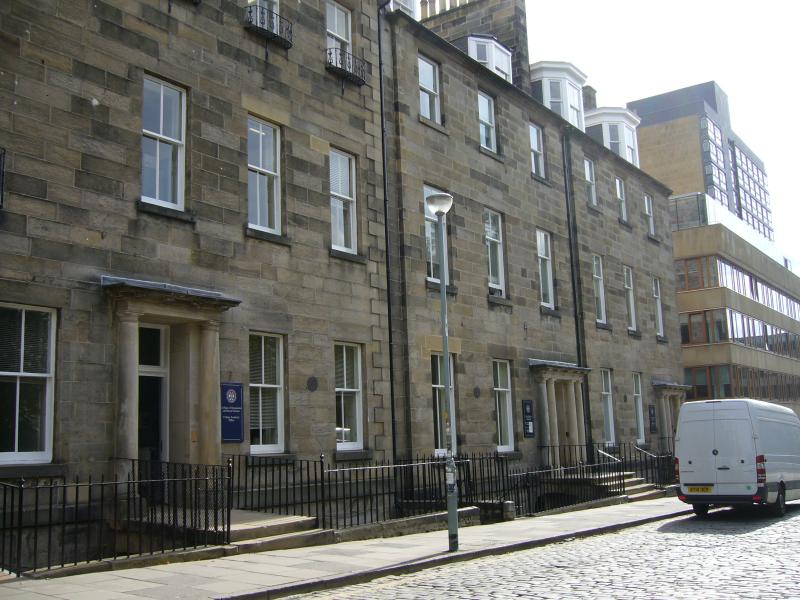 55-57 George Square looking south, on clear day with blue sky