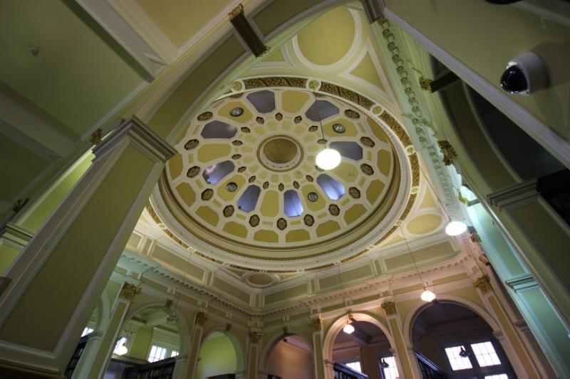 Ceiling of Reference Library, Central Library. Edinburgh.