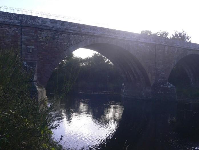 Upper North Water Bridge, looking east, during daytime