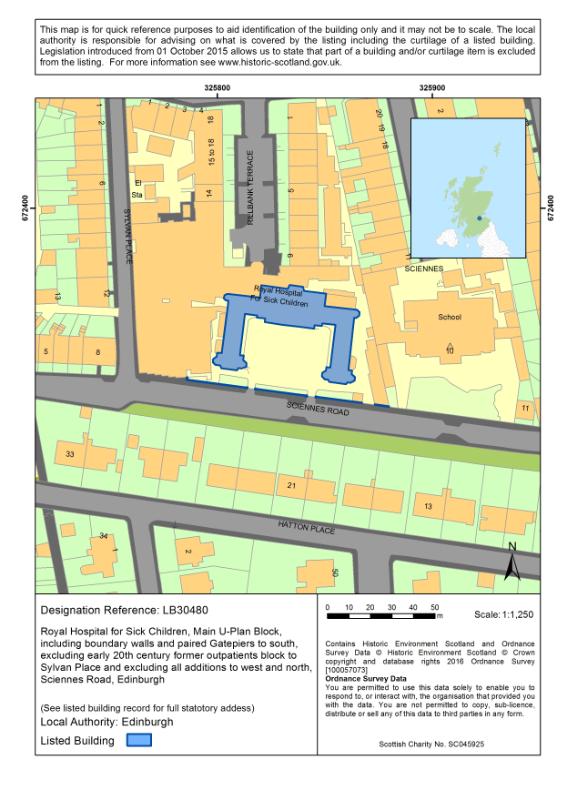 Map Royal Hospital for Sick Children