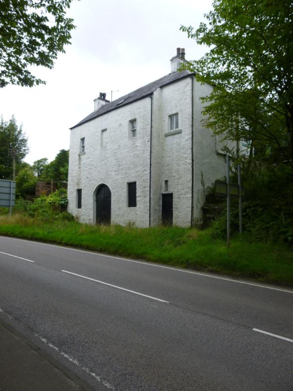 Oakfield Bridge House, Crinan Canal, near Lochgilphead, east elevation, looking southwest, during daytime on a sunny day. 