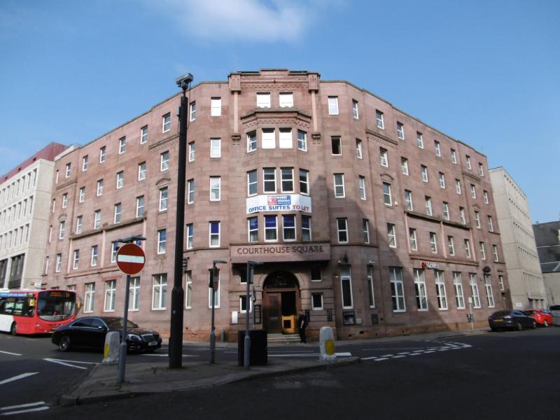 29 Ward Road, Dundee, looking northeast during daytime, on clear day with blue sky. 