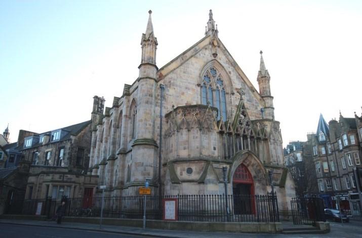 Northeast Elevation Bedlam Theatre (Former New North Free Church), Including Boundary Walls, Forrest Road and Bristo Place, Edinburgh