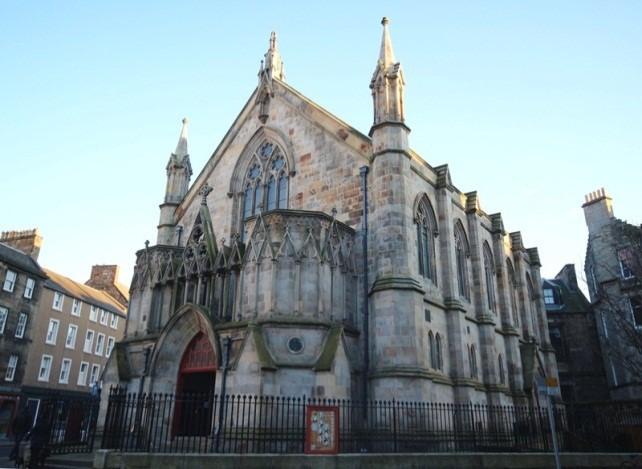 Northwest Elevation Bedlam Theatre (Former New North Free Church), Including Boundary Walls, Forrest Road and Bristo Place, Edinburgh
