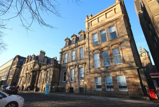 South Elevation, University of Edinburgh, The Watson Building (Former George Watsons Ladies College), 3, 5 and 7 George Square, Edinburgh (On a sunny wintry day) 