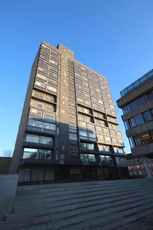 Southwest Elevation, University of Edinburgh, David Hume Tower and Lecture Block, Including Stepped Podium, 40 George Square, Edinburgh