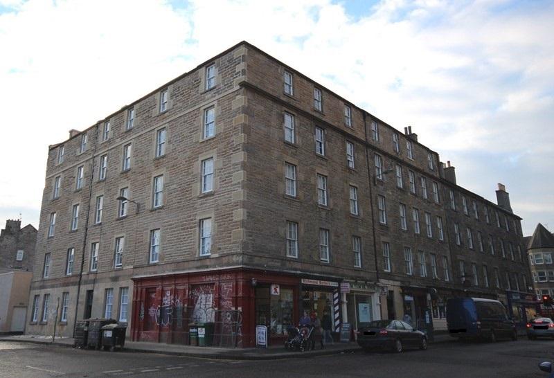 North elevation, 7-15A West Richmond Street and 1-9 Davie Street, Edinburgh, taken on cloudy day.