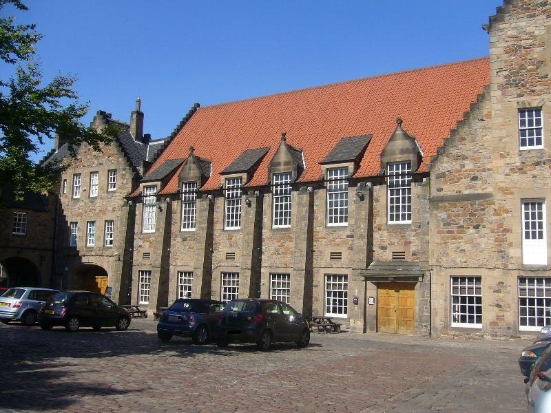 South elevation (on courtyard), University of Edinburgh, Societies’ Centre, 60 The Pleasance, Edinburgh
