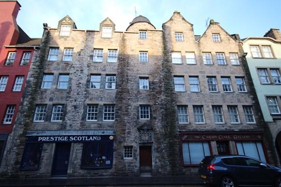 Southeast elevation, Bible Land, 183-187 (Odd Numbers) Canongate, Edinburgh