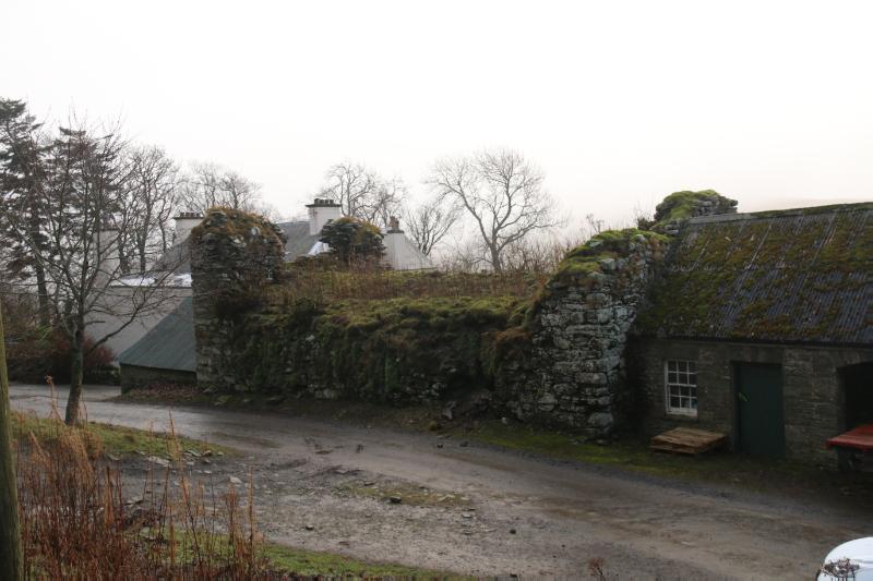 Windydoors Farm, Bastle, looking south-east, during daytime on an overcast day.
