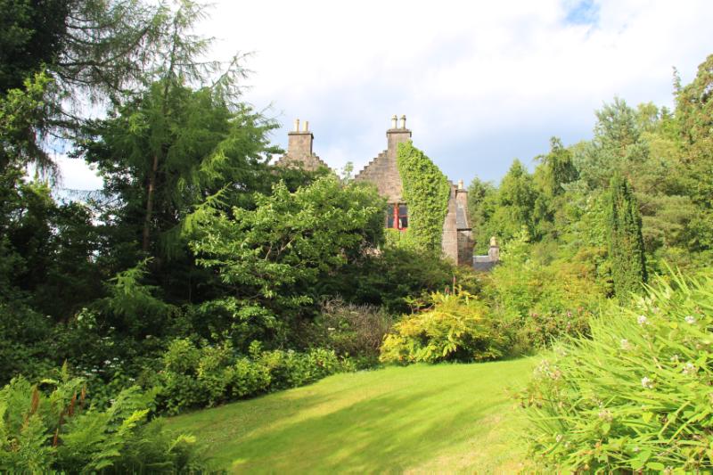 East elevation of Lochalsh House and sunken garden.