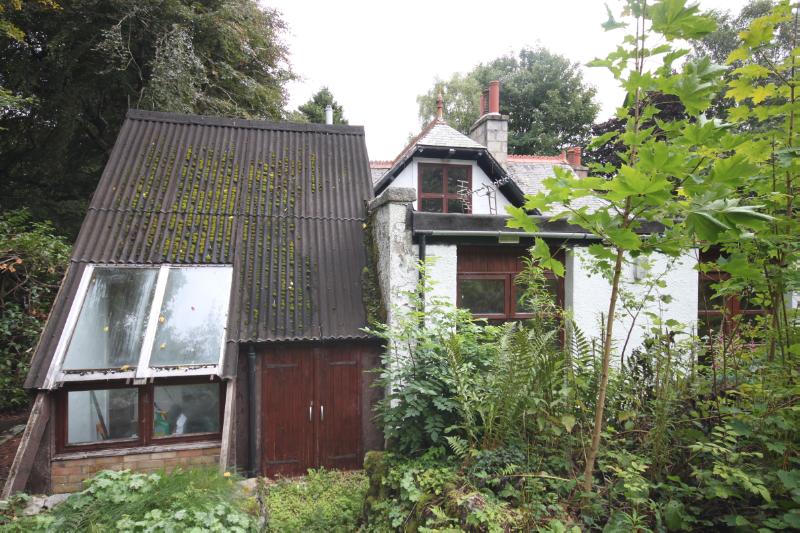 Nursery/Forester’s Cottage, rear elevation, looking north east during daytime.