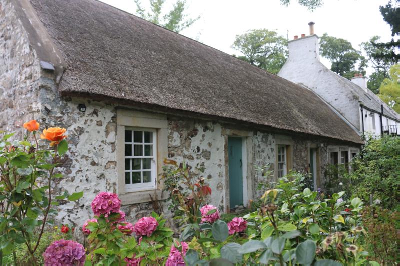 15 Swanston Village, main elevation, looking north west on an overcast day.