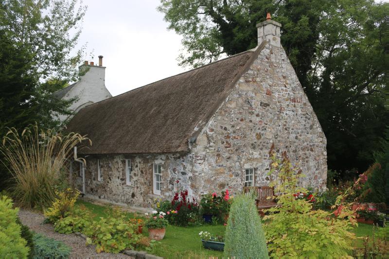 15 Swanston Village, rear elevation, looking north east on an overcast day.