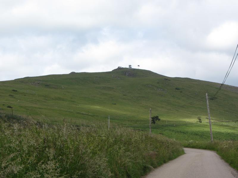 General view of the fort looking north northeast during daytime with a cloudy sky.