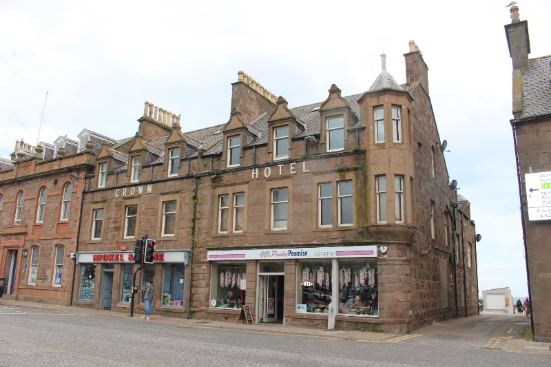 30 and 32 Allardice Street and 3-11 Market Lane, principal elevation, looking east, during daytime, on clear day with blue sky. 
